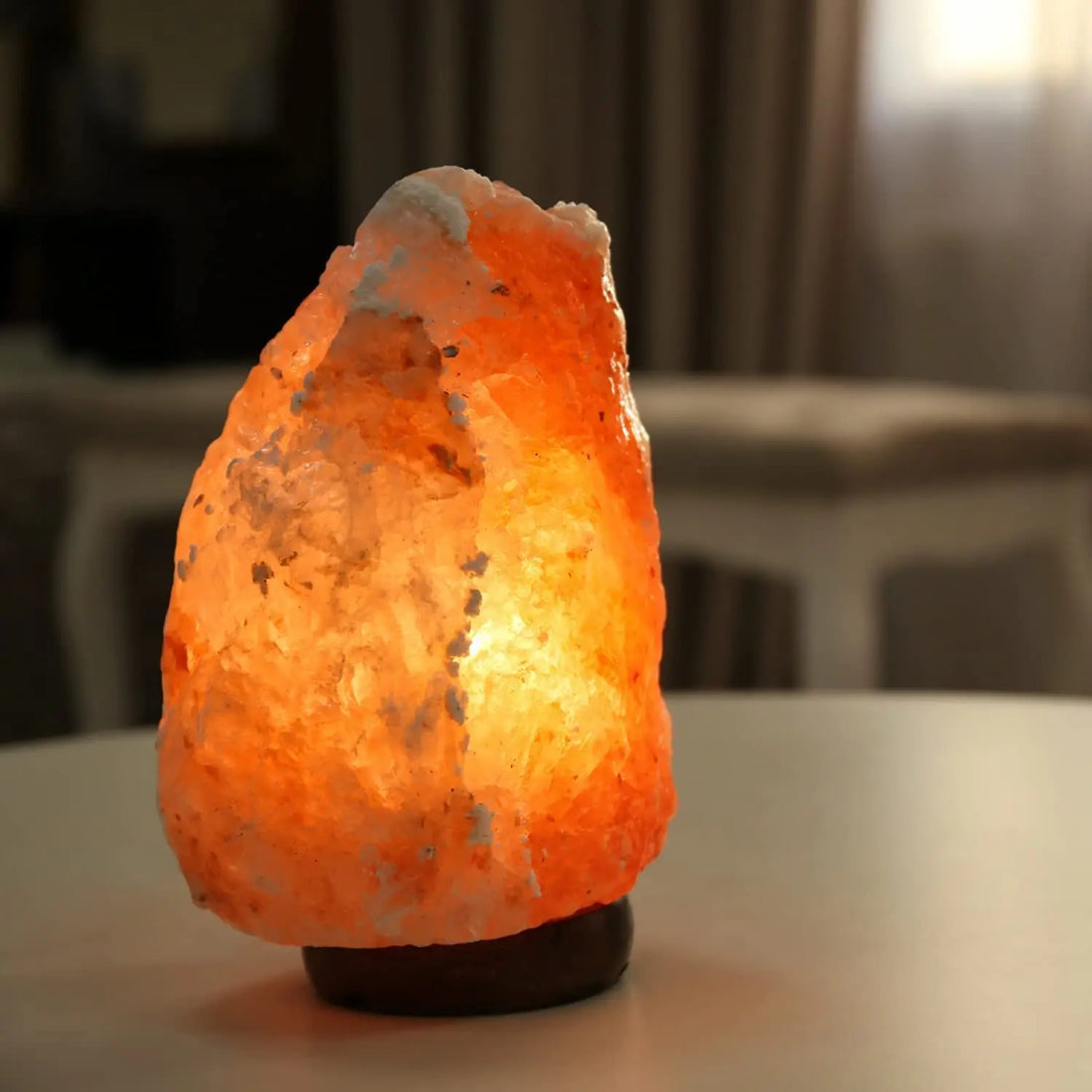 LumiSalt – Himalayasaltlamp av Naturligt Kristallsalt, Avkopplande Ljus