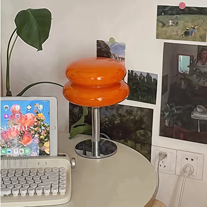 Bordslampa Retro Glas Skärm