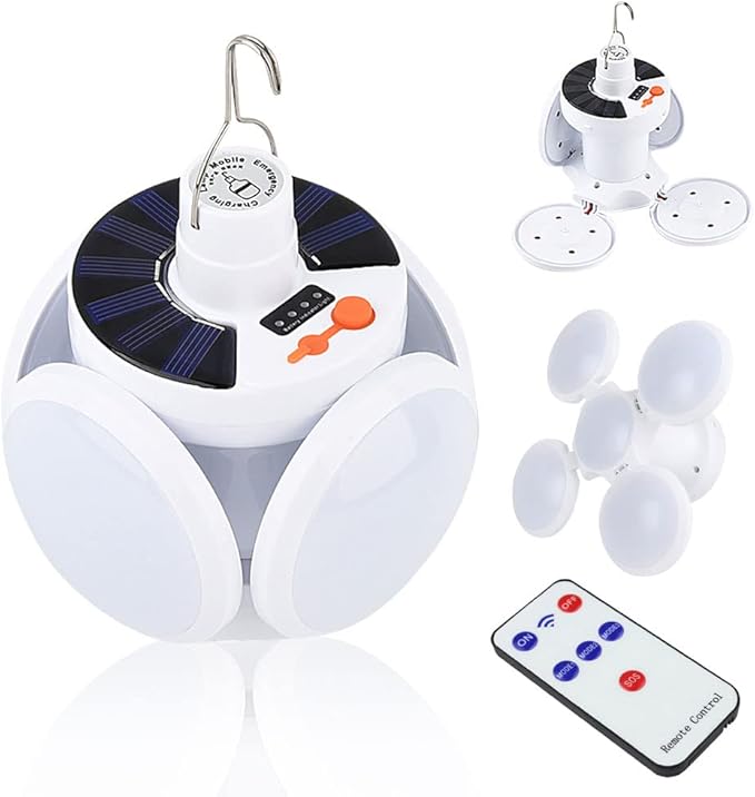 Praktisk Solär Utomhus- och Campinglampa