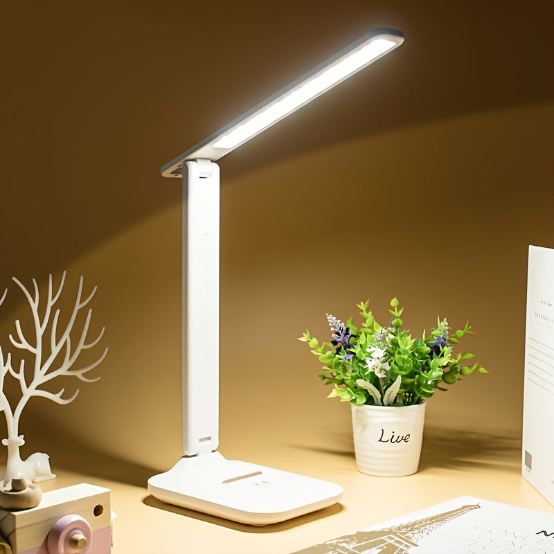 LumiDesk - Dimmbar LED Skrivbordslampa med Touchkontroll och USB