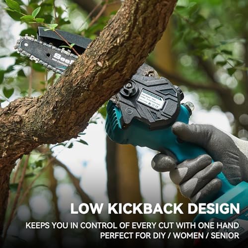 PowerCut Mini | Trådlös 6-tums kedjesåg för trädtrimning