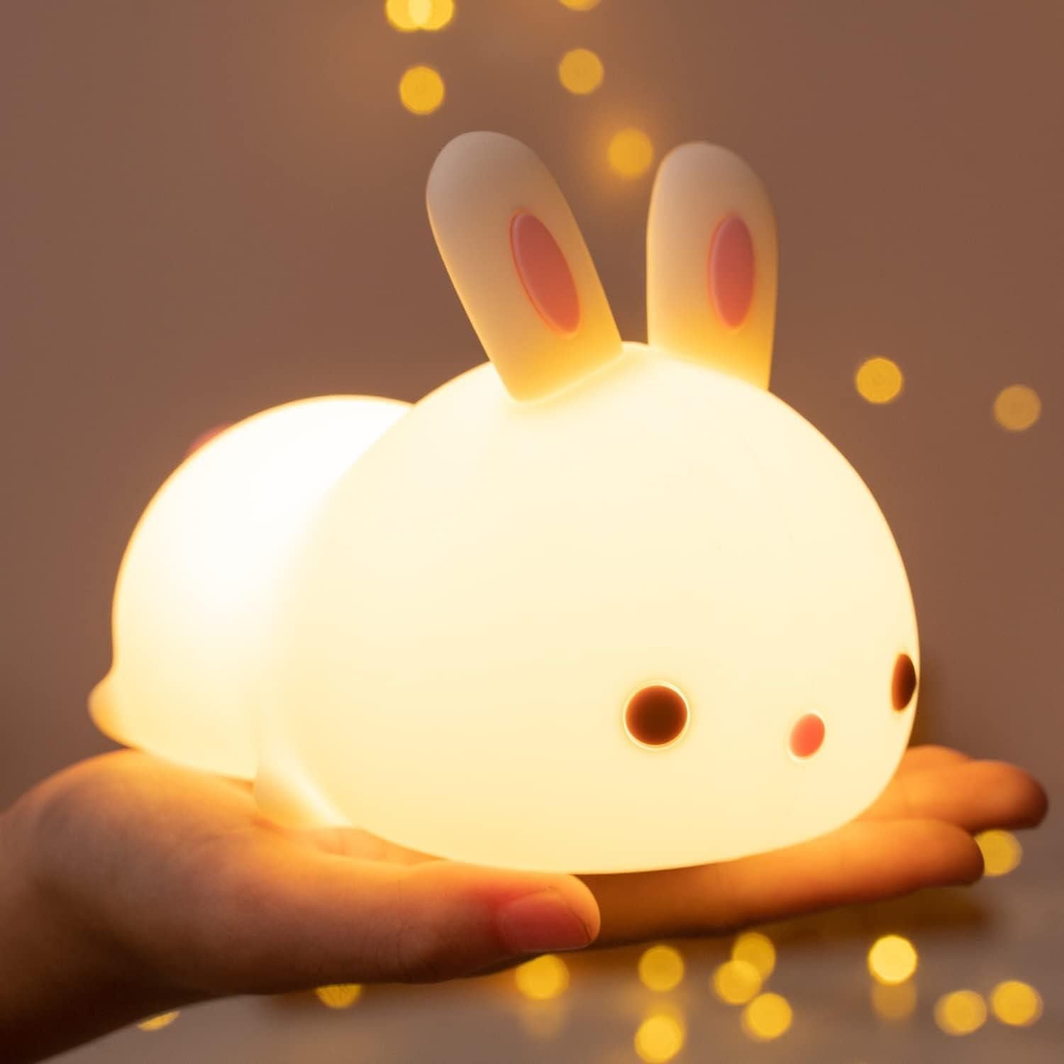 RabbitDream Lampa - Färgglad Touch Sensor Kanin LED Nattljus