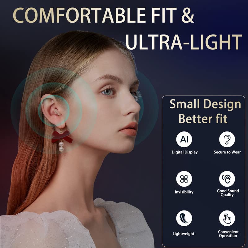 Osynliga Laddningsbara Hörsel förstärkare med Trådlös Laddningslåda