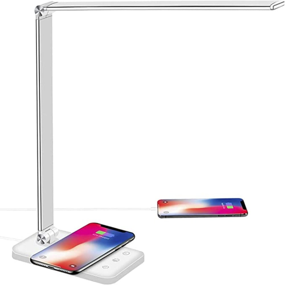 LED Bordsbelysning - Lampa med USB Laddport, 5 Ljusstyrkor och Justerbar Klarhet