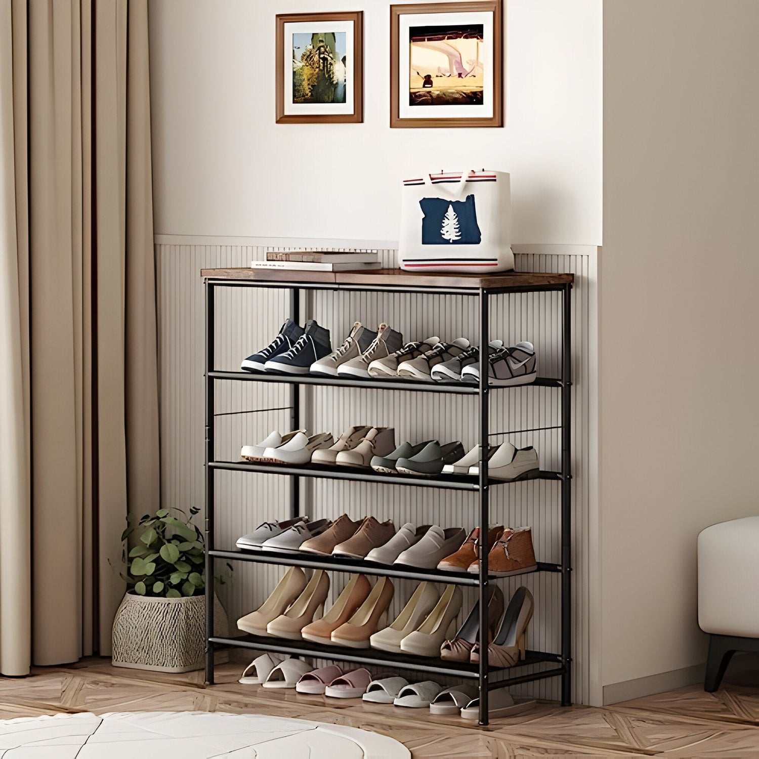 NeatNest Rack – Modern 4-nivå sko hylla