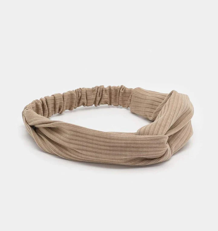 Ribbad Twist-huvudband – Boho-design