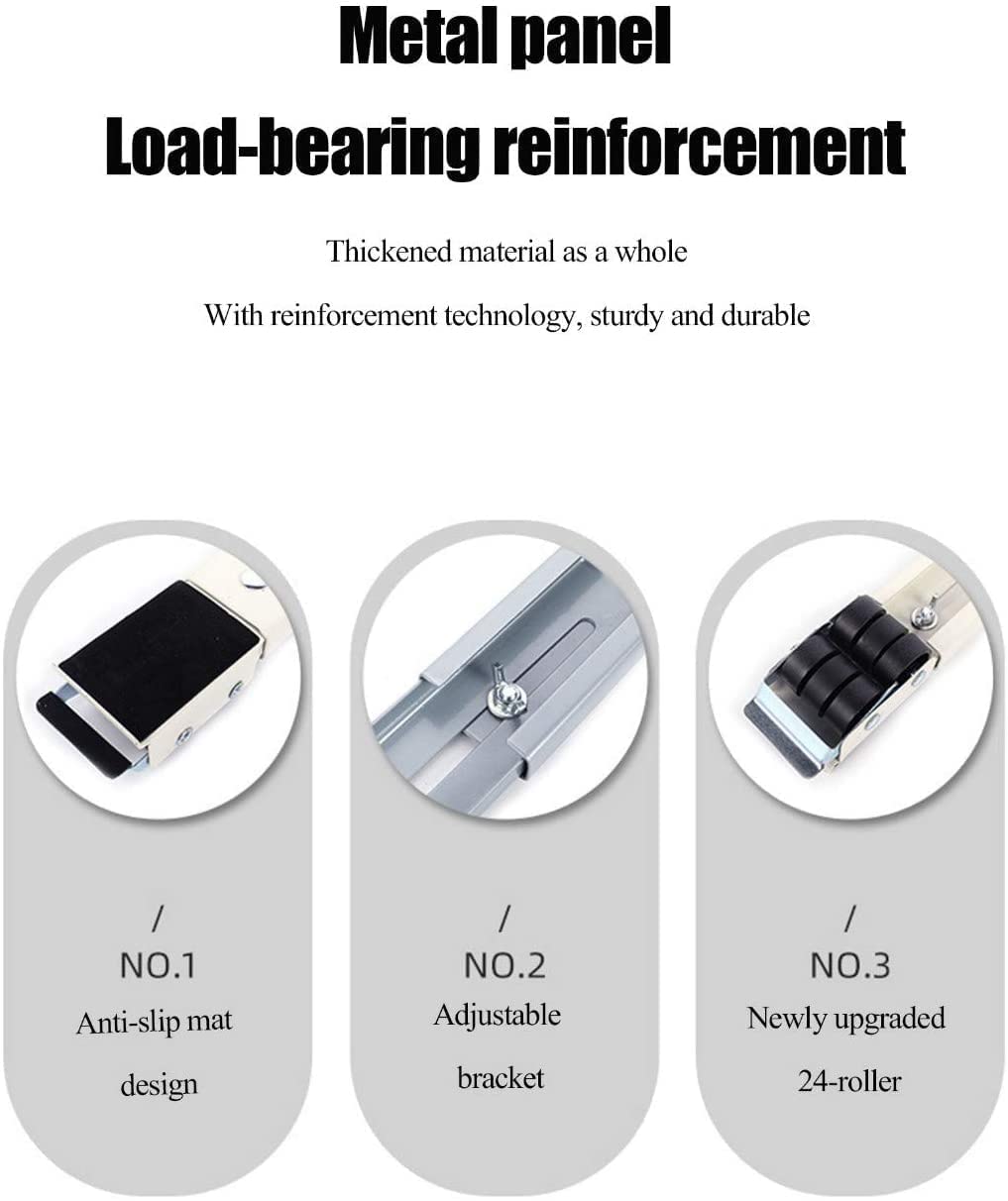Royallure Tunga-Duty Justerbar Apparatrulle för Smidig Rörlighet och Lätt Transport - 2Pcs