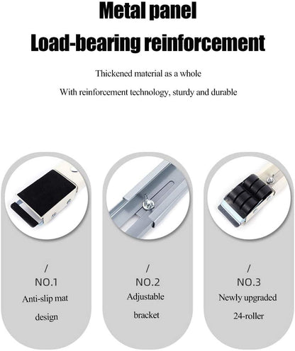 Royallure Tunga-Duty Justerbar Apparatrulle för Smidig Rörlighet och Lätt Transport - 2Pcs