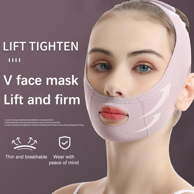Ansiktslyftande mask | V-linjeformande rem för hudvård