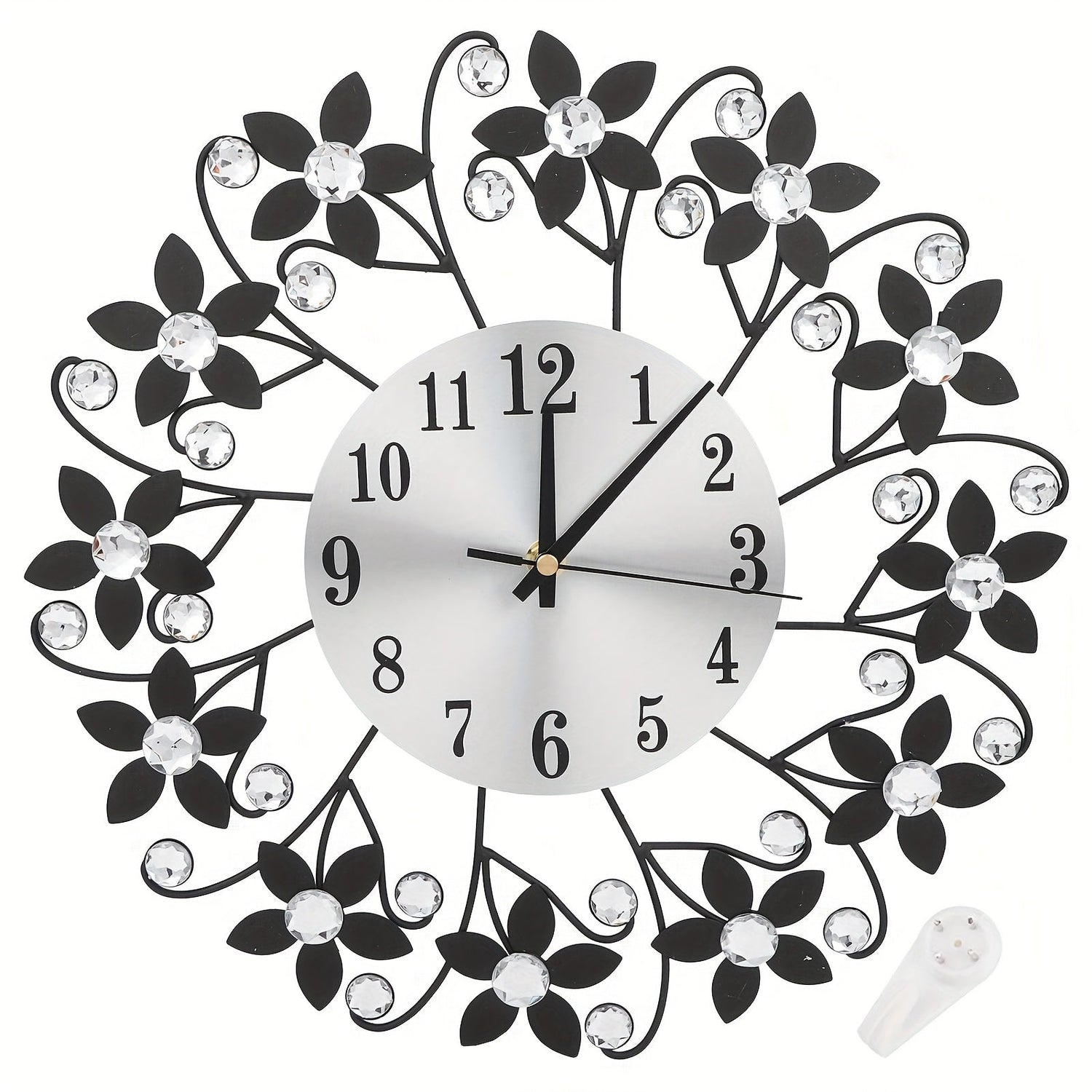 EleganceClock - Stille Dekorativ Väggklocka 14 Tum