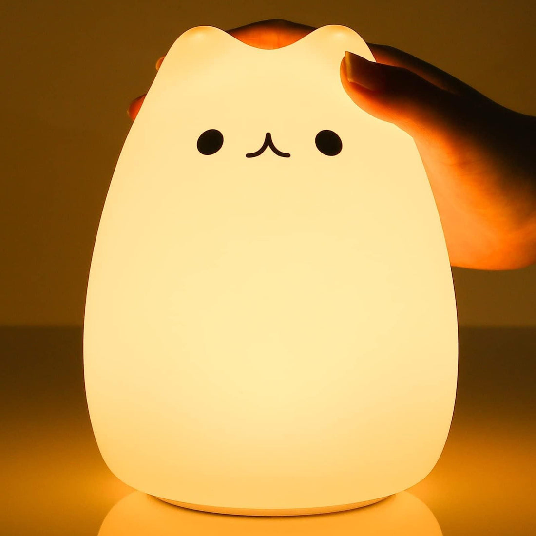 MeowGlow Lampa - Kitty Söt Silikon LED Nattlampa