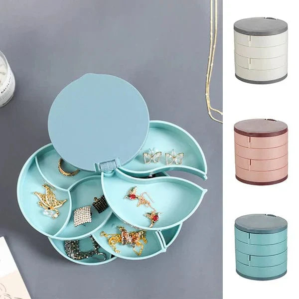 Vridbar Smyckesförvaringsbox (4 Lager)