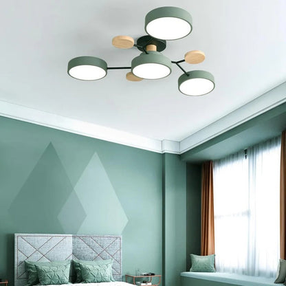 Samtida Semi-Flush LED Taklampa