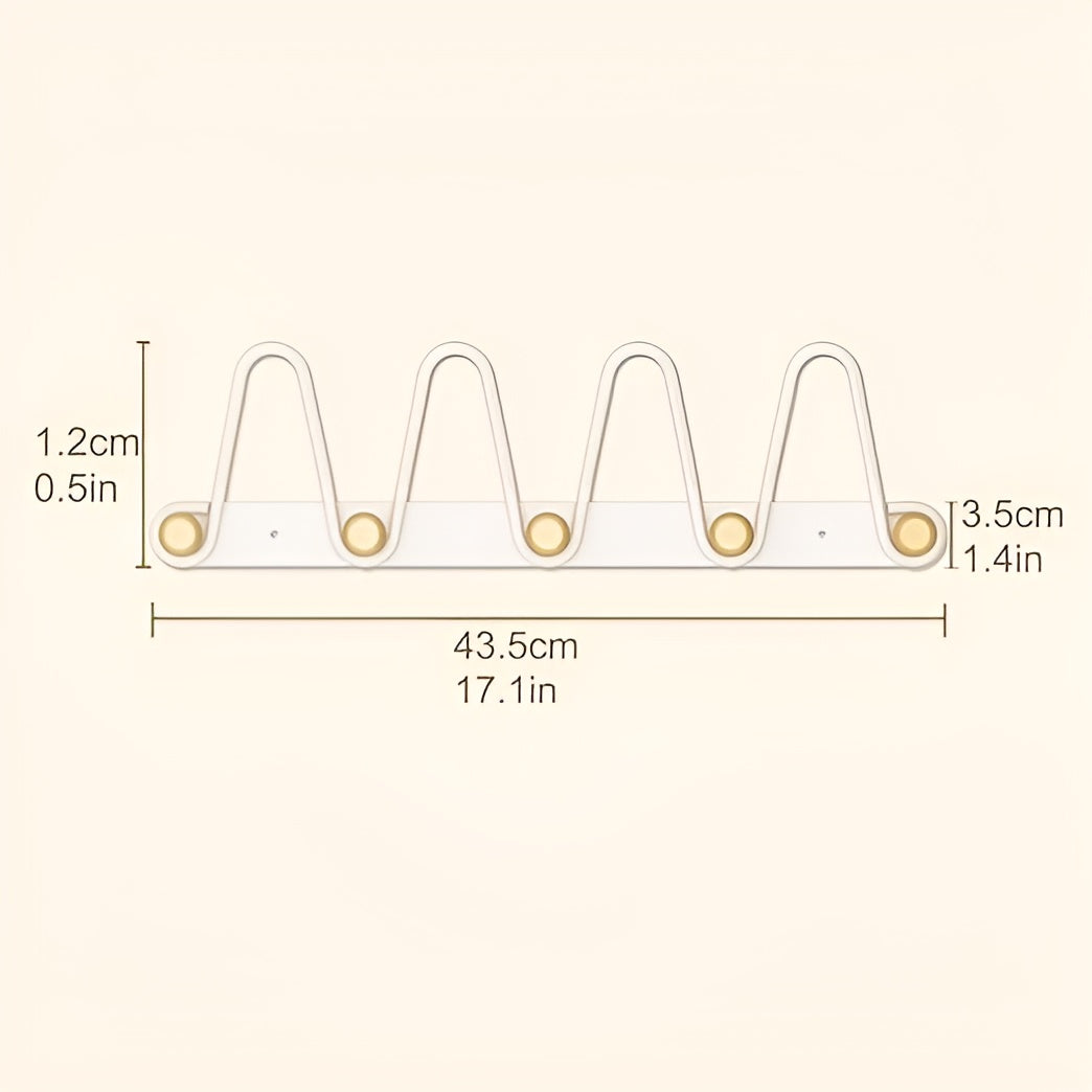 Hängande väggkrokar med dubbla rader - praktisk hängande förvaring för dörrar eller väggar