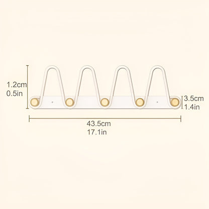 Hängande väggkrokar med dubbla rader - praktisk hängande förvaring för dörrar eller väggar