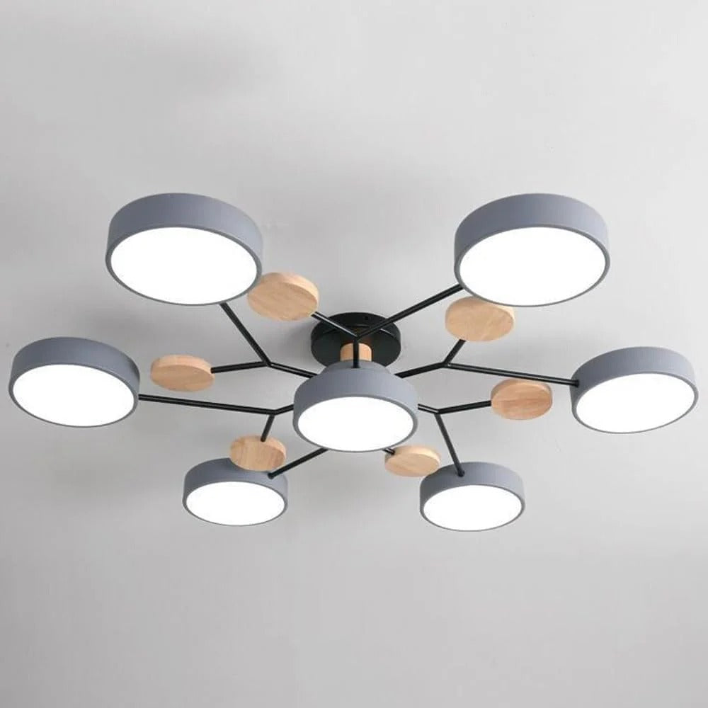 Taklampa Modern LED Flush Mount Kristallkrona