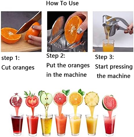 Rayvia Rostfritt Stål Citruspress för Enkel Utrinning