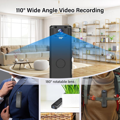 Mini kamera med klipp för videoinspelning