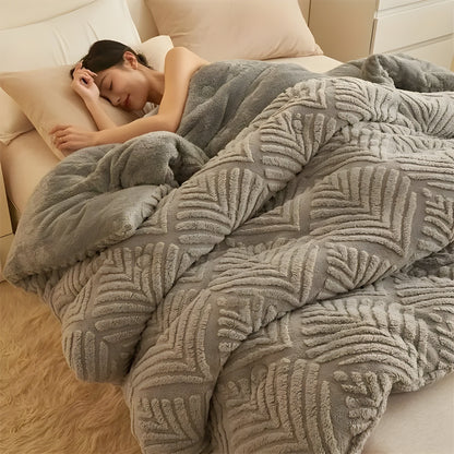 MapleWarm Blanket - Mysig Taft Lönnlöv Vinterfilt