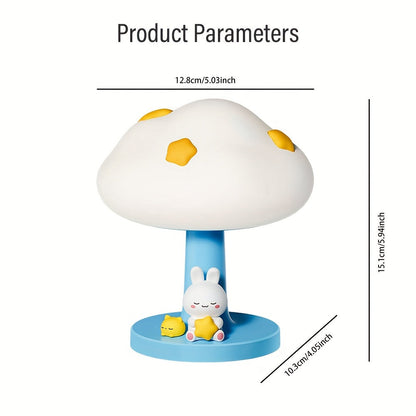 CozyCloud - USB Laddningsbar Silikon Bordslampa med Dimbart LED Ljus