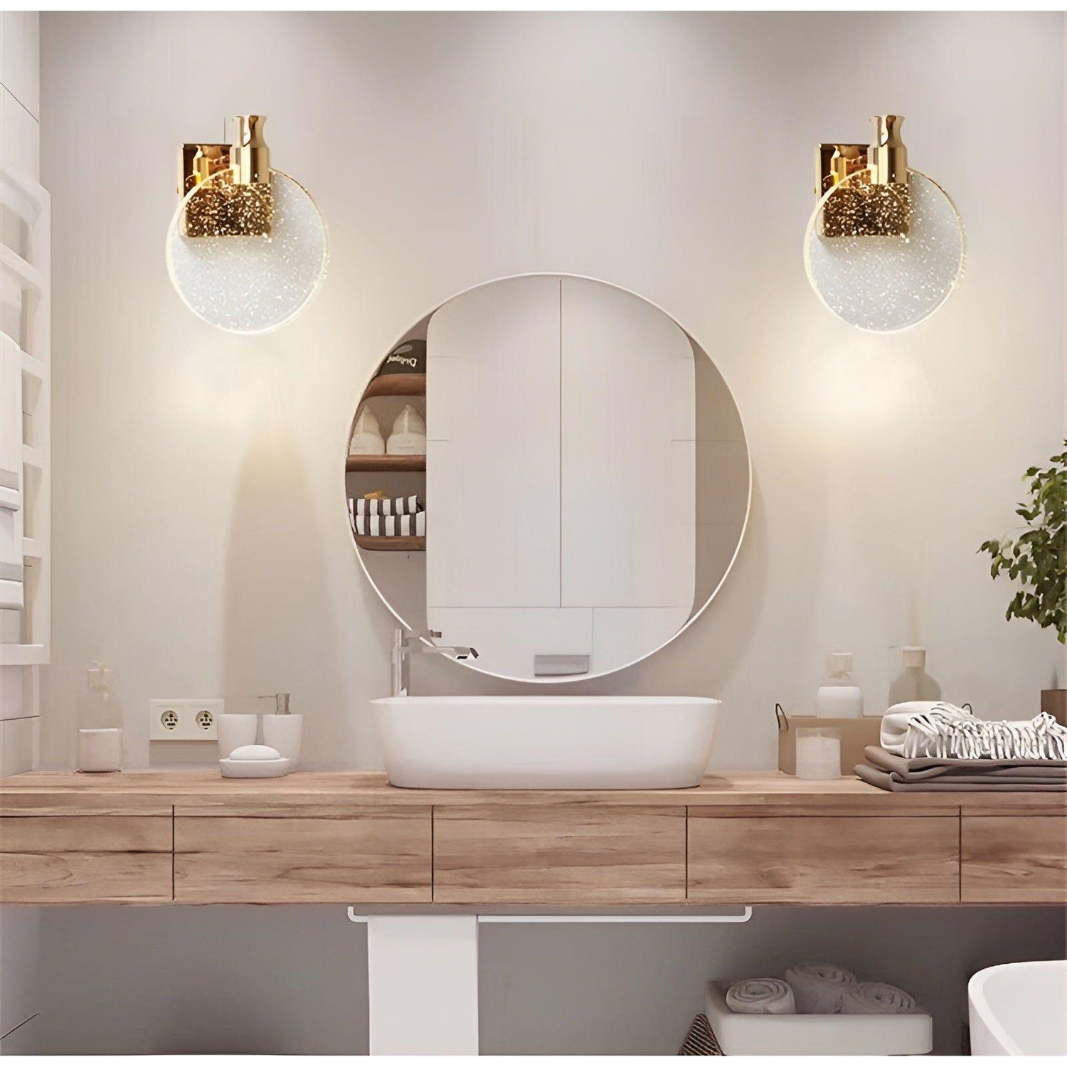 RadianceCrystal Light – Justerbar Lyxig Kristall Vägglampa