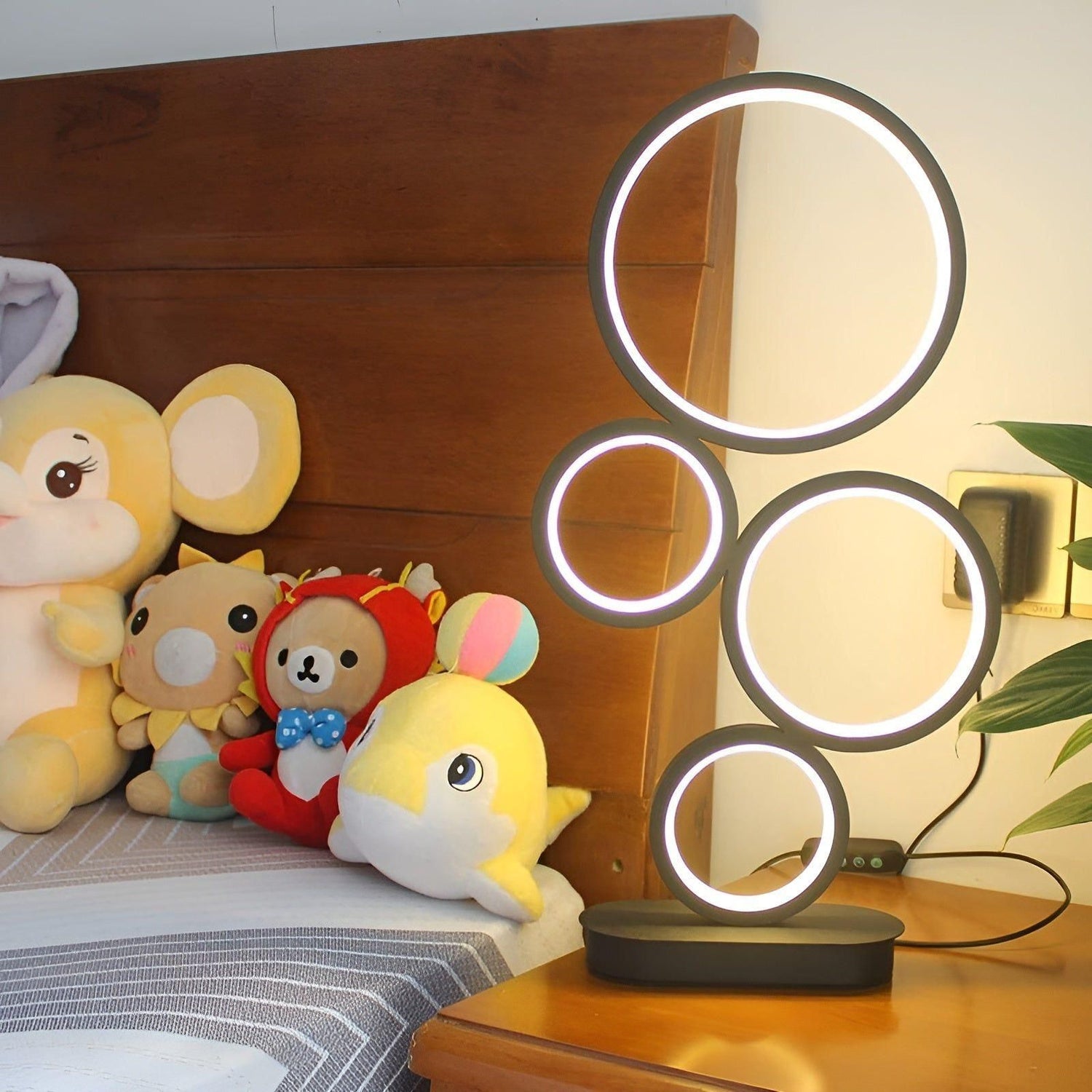 SphereGlow Lampa - Dimmbar Cirkulär LED Bordslampa