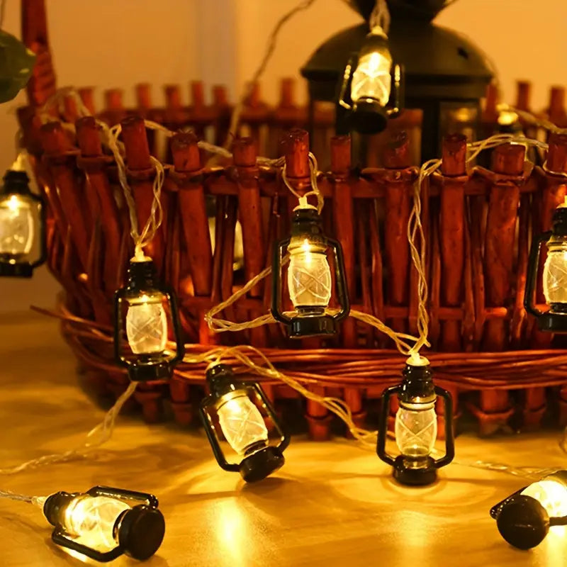 Halloween Kerosin Flaskor Ljuslina – LED Festdekoration för Inomhus &amp; Utomhus