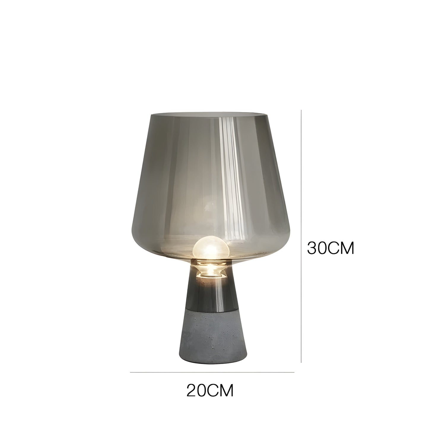 GlowSphere Bordslampa – Italiensk Glaskula Design