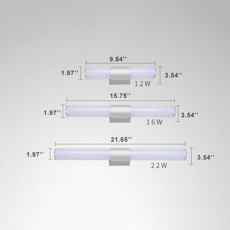 Modern minimalistisk LED-vägglampa för spegeln