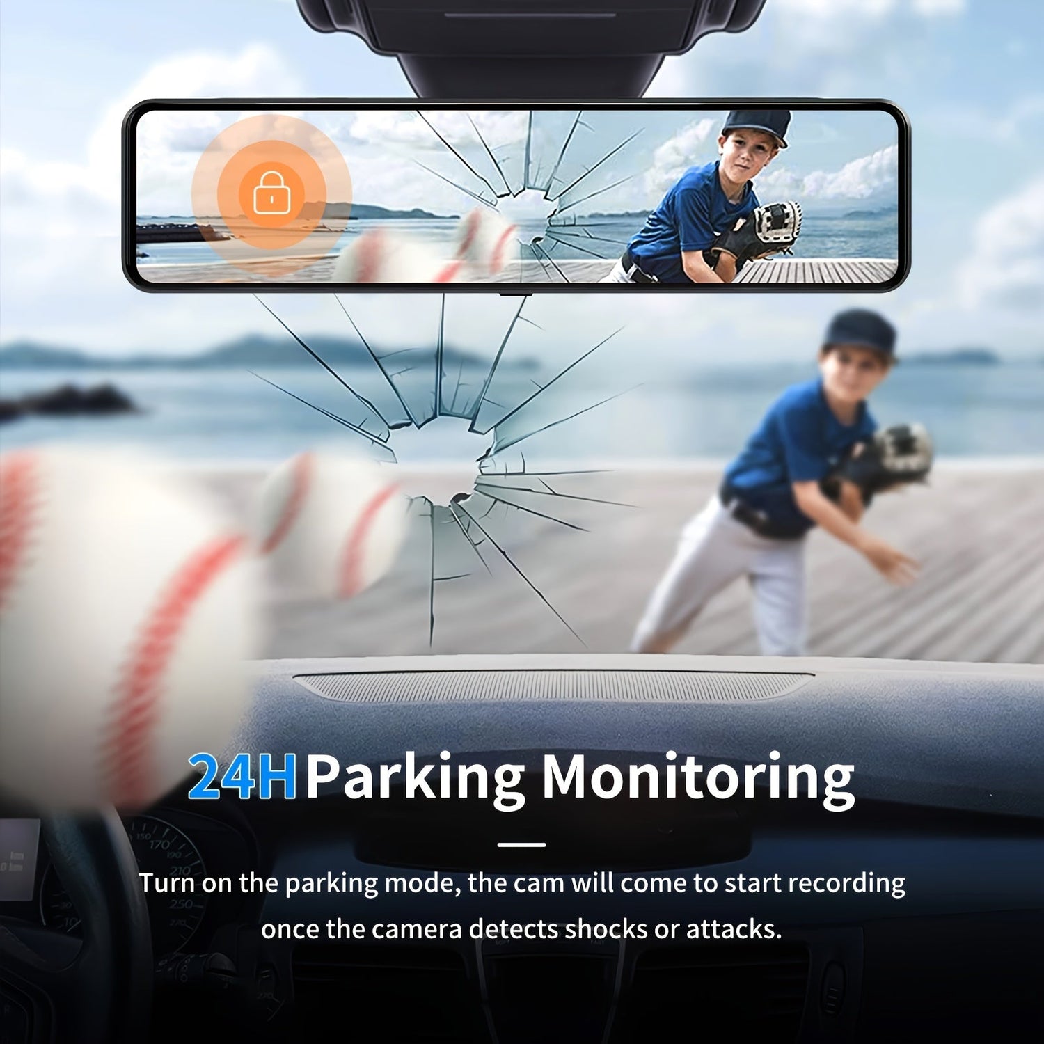4K Dash Cam Främre &amp; Bakre Inspelning