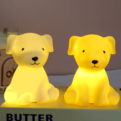PuppyGlow - Söt Tecknad Hundlampa med Varmt Ljus för Rumsinredning