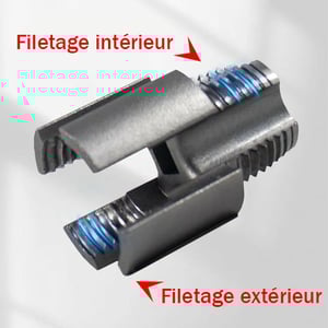 Carvallo Duo – Präzise Gewinde inuti & utanför med bara 1 verktyg (2-pack)