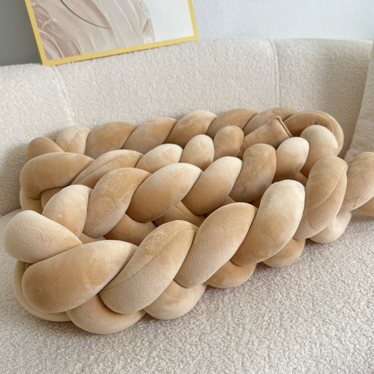 Handgjord Knapp Vloerkudde - Geometrisk Mönster, Tvättbar, 78-tum, Helårs Dekorativ Kuddfyllning med Polyester