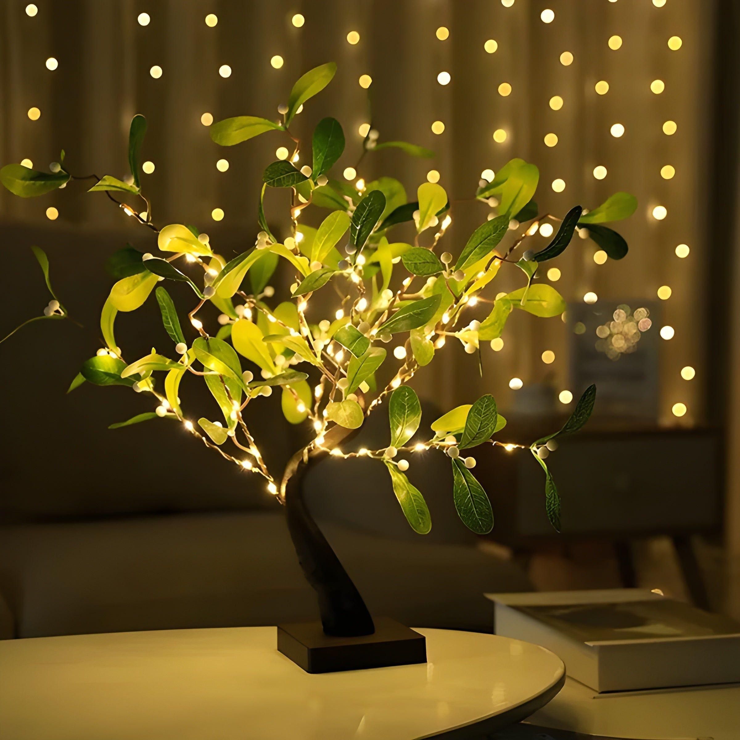 GinkgoShimmer Lights - Ginkgo blad LED julgranljus