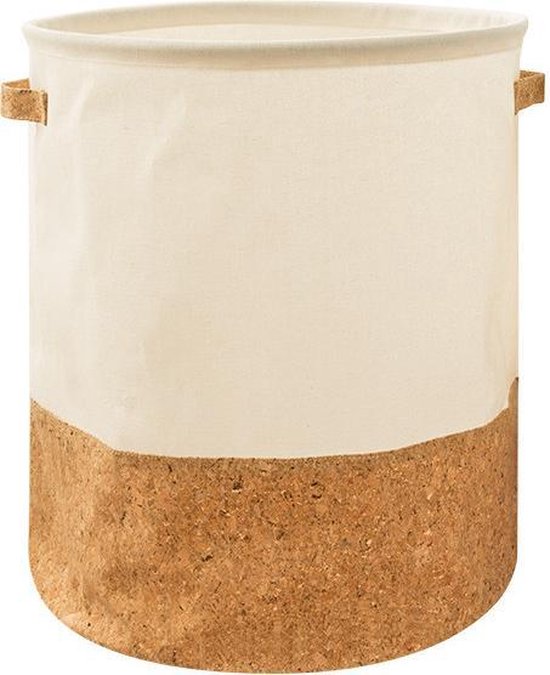 Carvallo LinoNest | Från hållbar bomullslinne | Rund & lätt bärbar | Modernt naturdesign