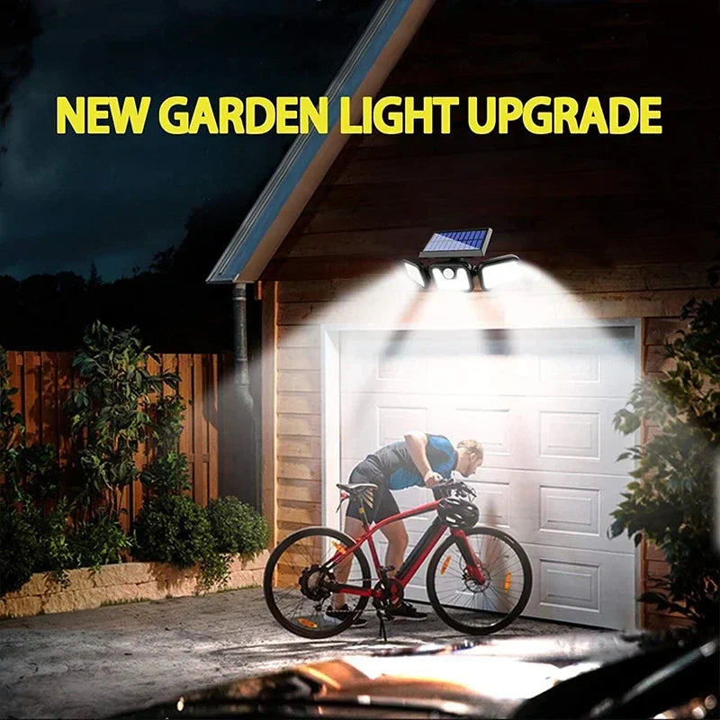 Solpaneldriven utomhusvägglampa