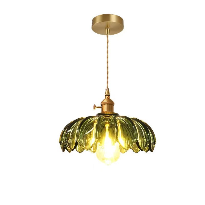Pendellampa Vintage Glas Hängande Lampa