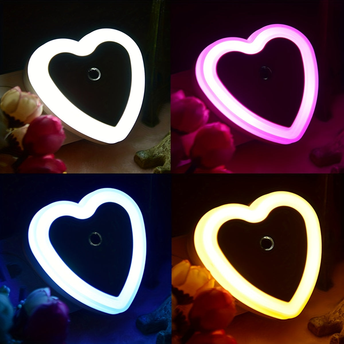 HeartGlow LED Nattljus - Smart Skymning-till- Gryning Nattbelysning