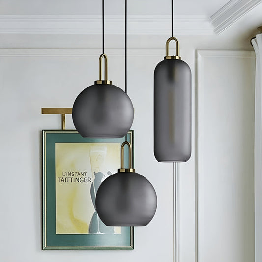 CrystalHue Light - Nordisk glaskula pendellampa