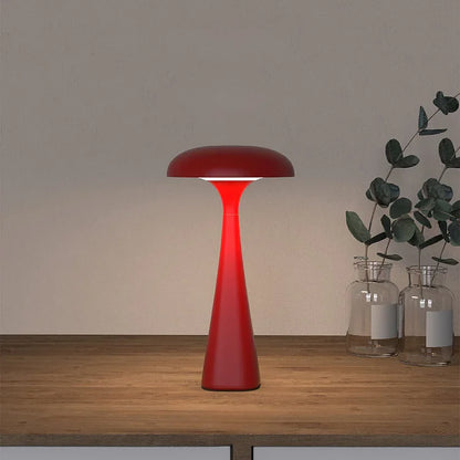 MushroomGlow - Elegant stilren LED bordslampa med belysning som kan anpassas