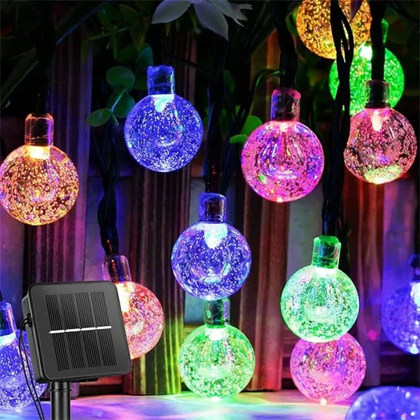 GlitterLuxe - Vattentäta solcell LED-ljusslingor