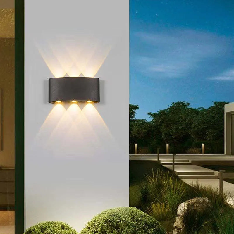 Vägglampa Modern Vit LED Vattentålig Lampa