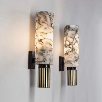 Lyxig marmorvägglampa – Elegant design med LED-ljus för stiliga boendemiljöer