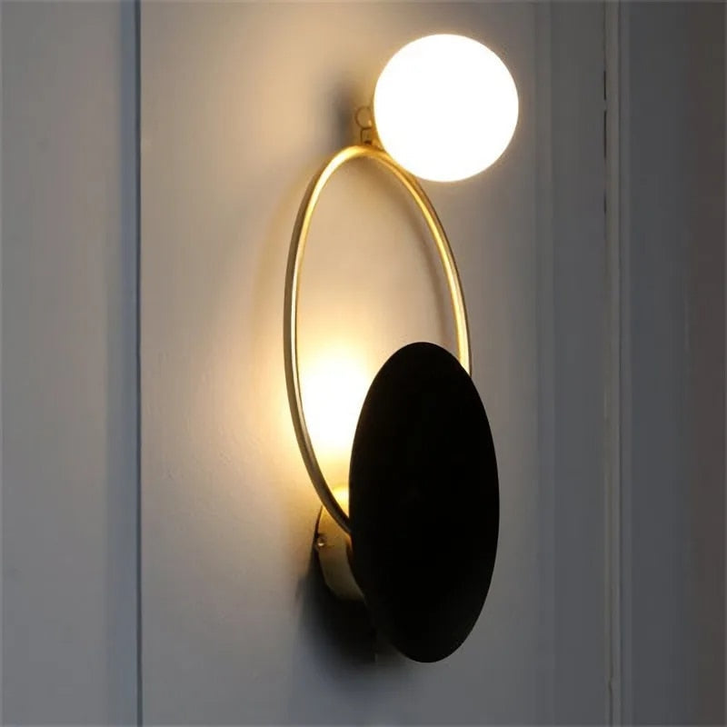 AuroraLuxe - LED Vägglampa i Skandinavisk Stil – Minimalistisk Belysning