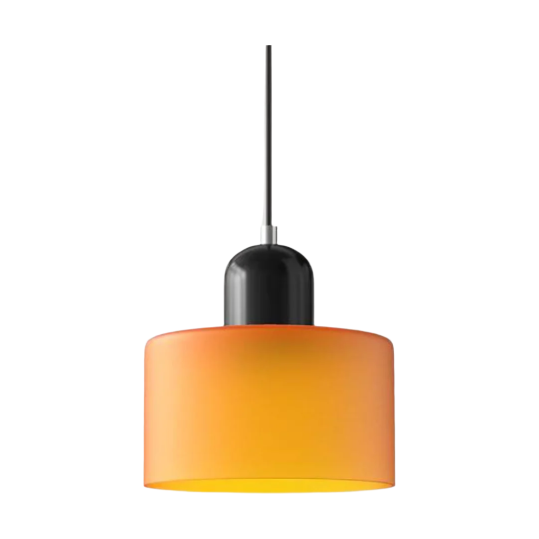 Glaspendelampa – Elegant cylindrisk pendellampa för mysiga vardagsrum