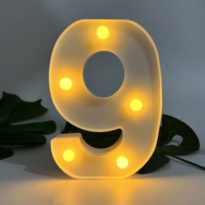 AlphaGlow - LED Dekorativ Bokstavslampa med Batteridrift