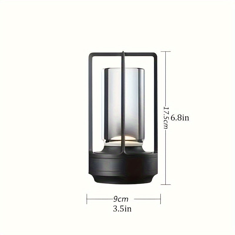 LumiCrystal - Uppladdningsbar LED Kristall Bordslampa med Touch Kontrollpanel