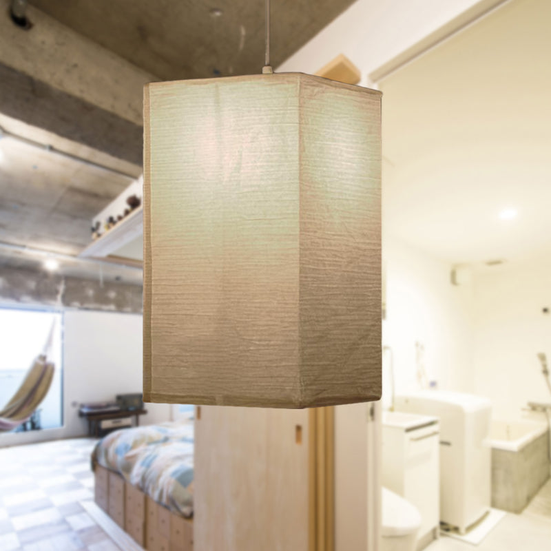 Pappershänglampa - Traditionell Vit Lykta