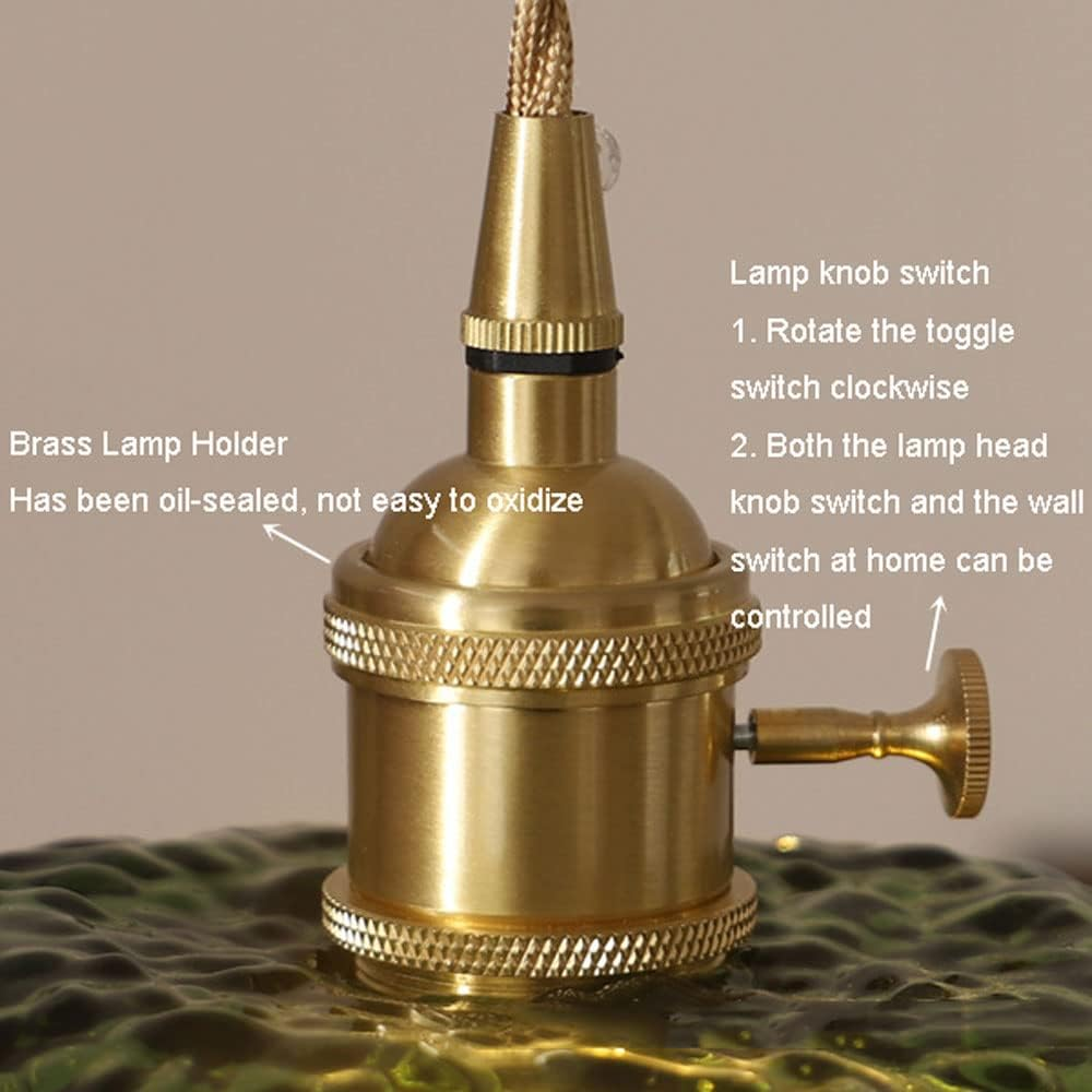 Vintage Floral Glass Pendant Light Fixture for Dining Room - Elegant Retro Design to Illuminate Your Space