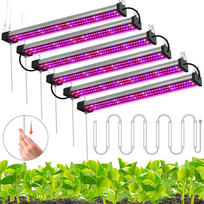 LED växtlampa med fullspektrum-belysning och dragknapp för optimal växttillväxt